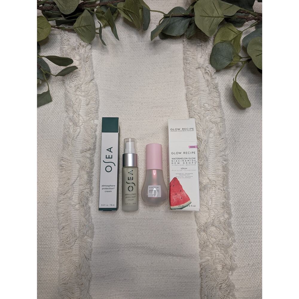 Bundle of OSEA Protection Cream and Glow Recipe Dew Drops